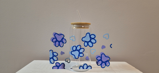 Blue Paw Print