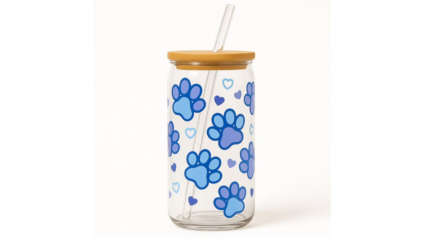 Blue Paw Print