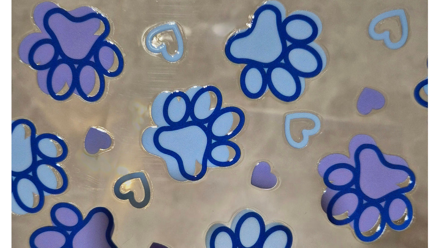 Blue Paw Print