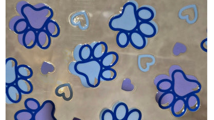 Blue Paw Print