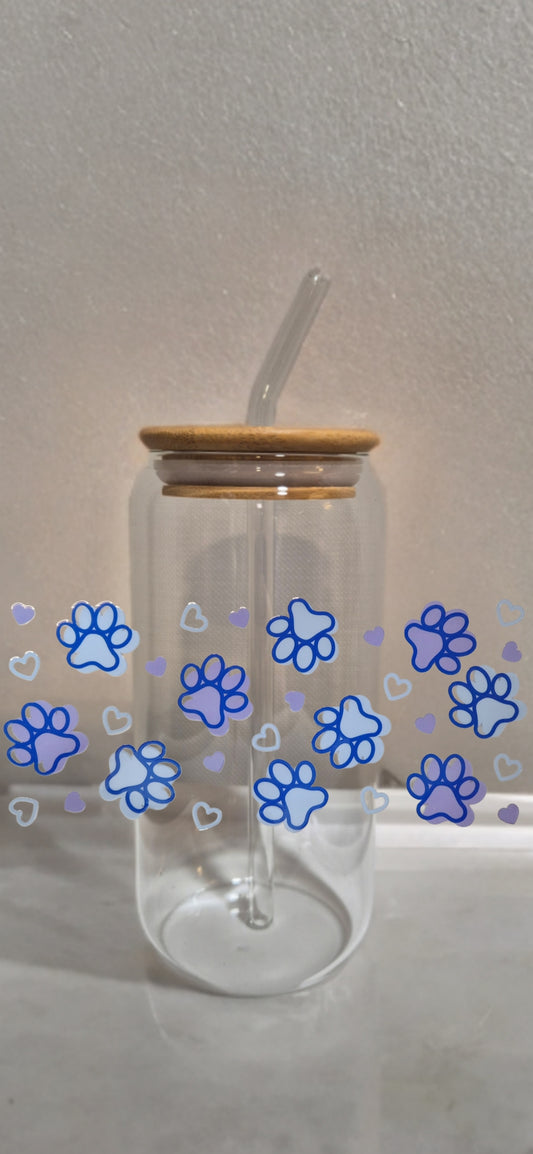 Blue Paw Print