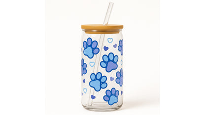Blue Paw Print